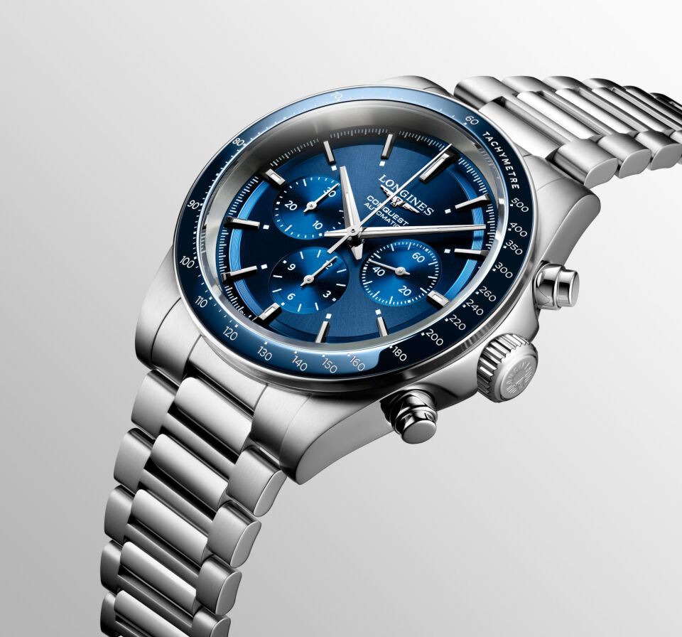 Longines L38354926 Conquest Chronograph Erkek Kol Saati