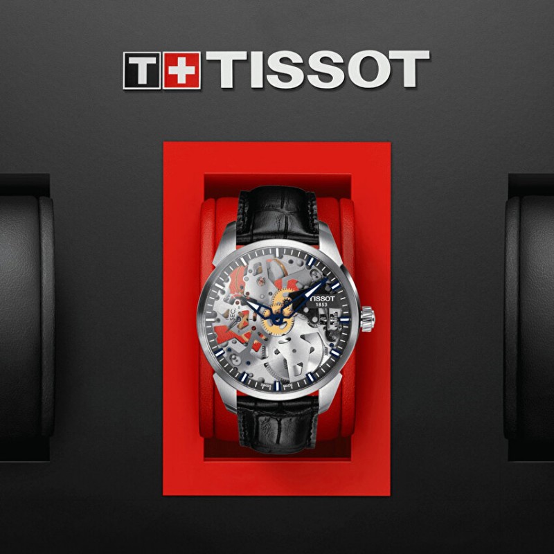 Tissot T-Complication Squelette T0704051641100 Erkek Kol Saati Tissot T-Complication Squelette T0704051641100 Erkek Kol Saati
