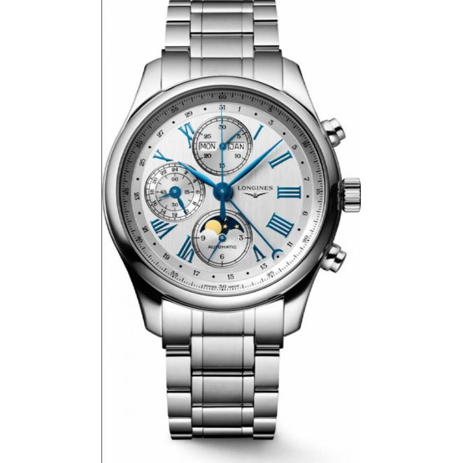 Longines L27734716 Master Collection Chronograph Moonphase Erkek Kol Saati