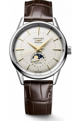 Longines L48154782 Flagshıp Herıtage Moonphase Erkek Kol Saati