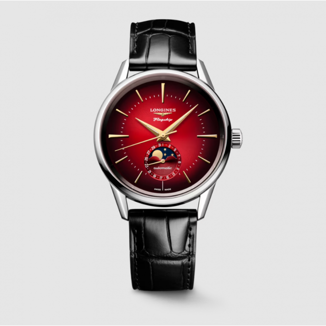 Longines Flagship Heritage Moonphase L48154092 Kol Saati L4.815.4.09.2