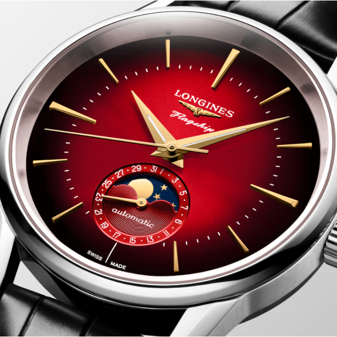 Longines Flagship Heritage Moonphase L48154092 Kol Saati L4.815.4.09.2